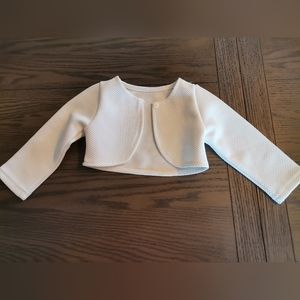 White bolero size 6M